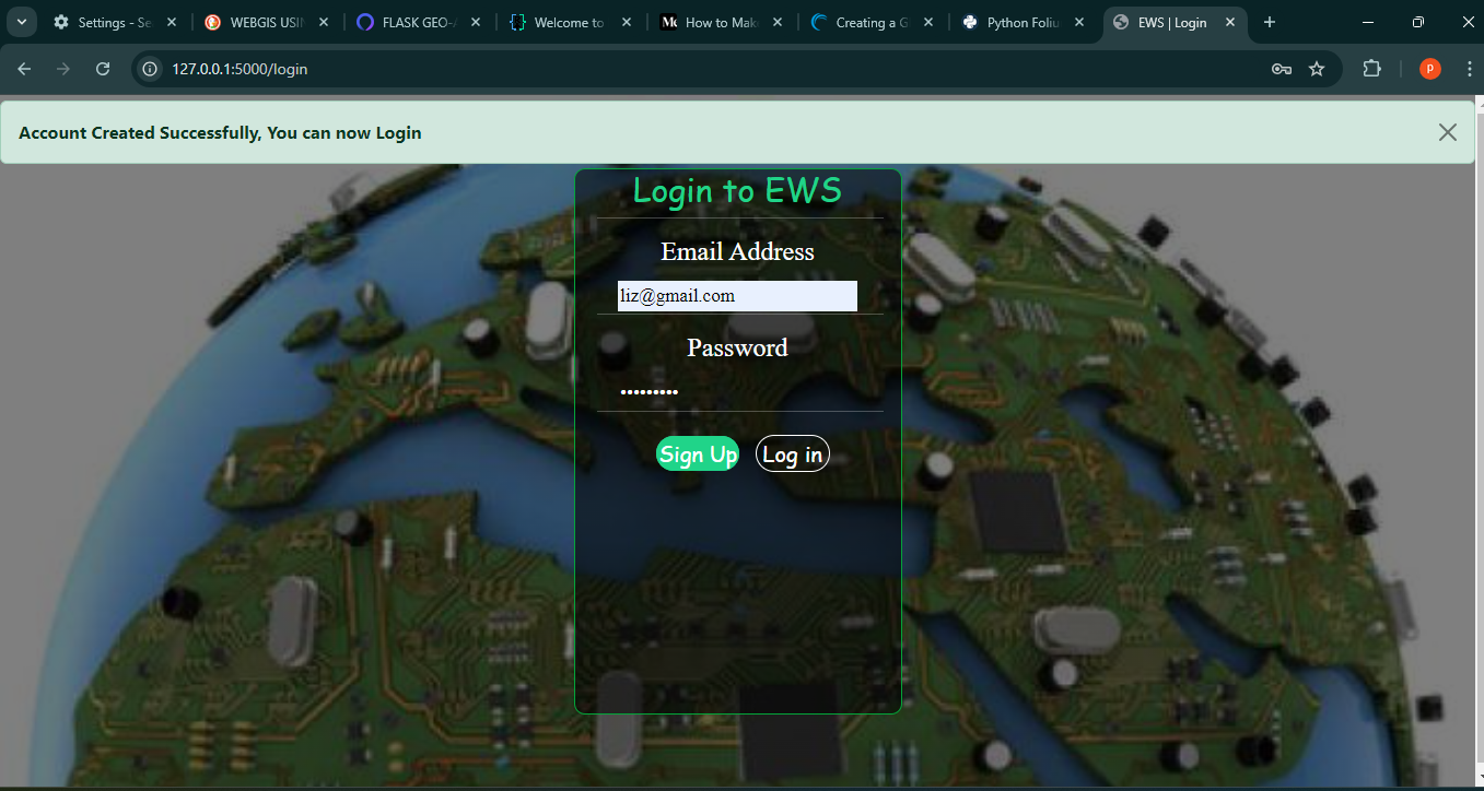 Crop Early Warning System screenshot