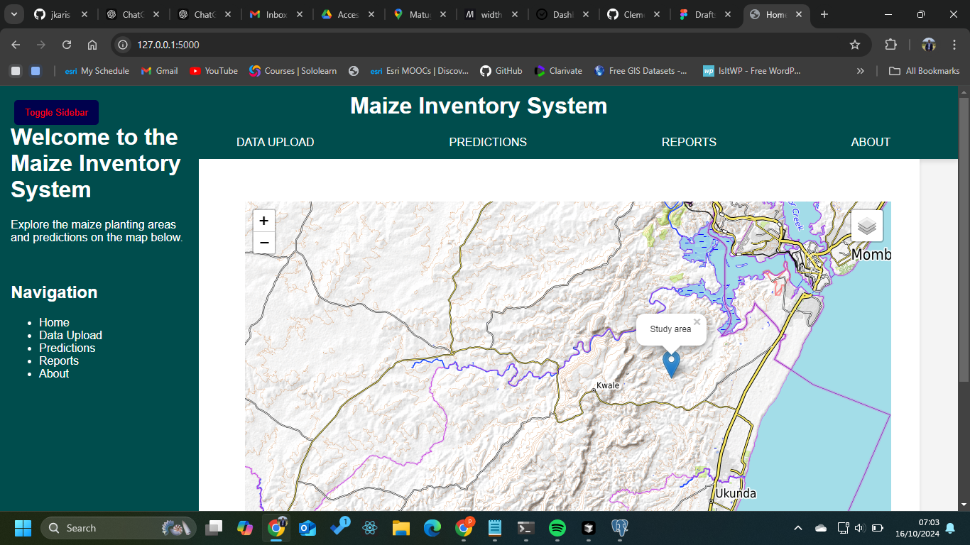 Maize Yield Prediction screenshot