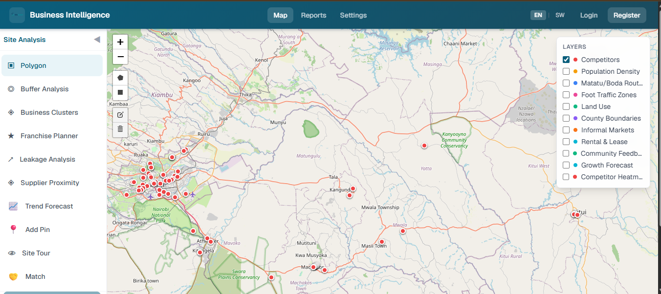 SiteSeeker | Retail Location Intelligence screenshot
